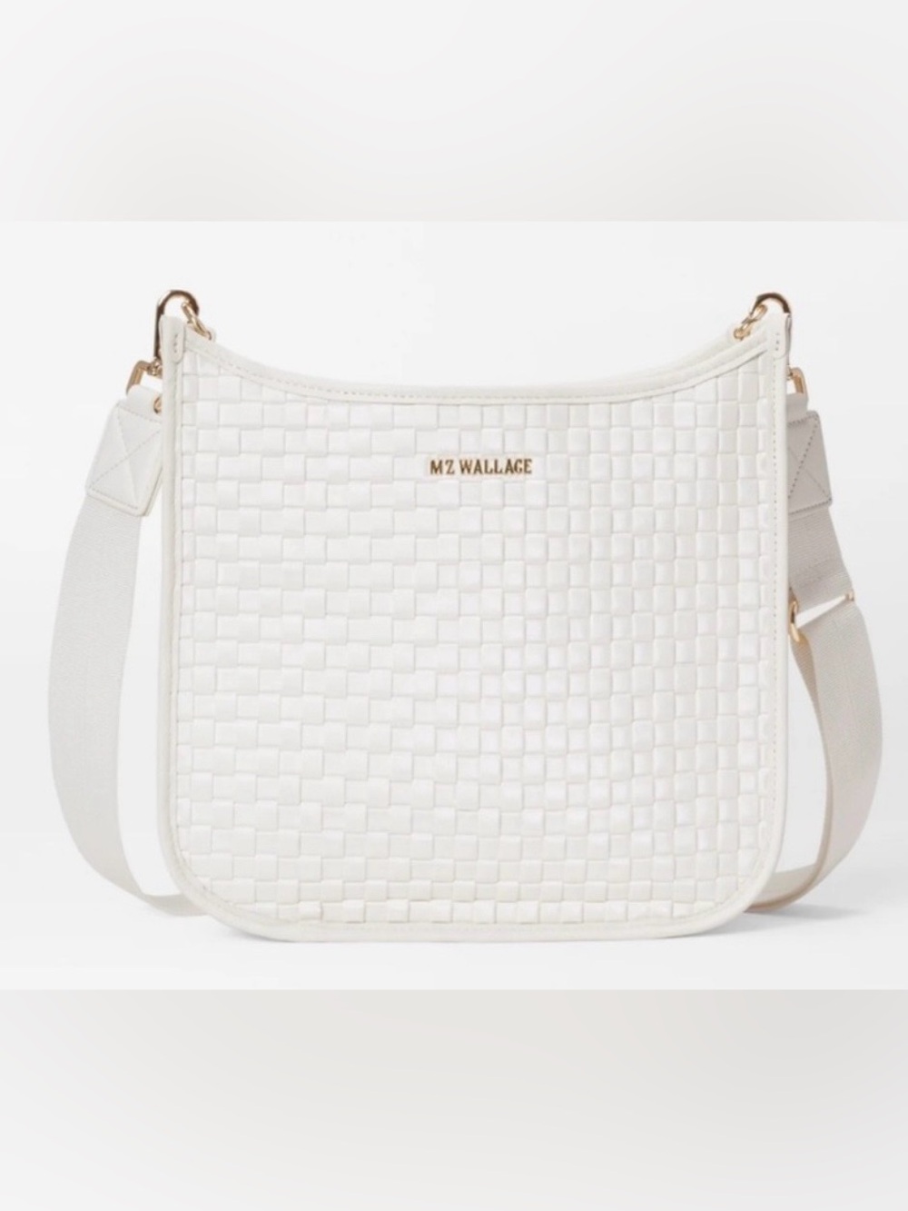 NWT ~ MZ WALLACE Pearl Woven Box Crossbody
